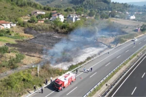 Düzce’de anız yangını! Fındık arazisi zarar gördü!