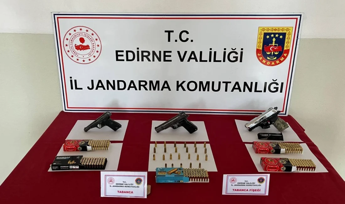 Edirne İl Jandarma Komutanlığı’nın Havsa ilçesinde gerçekleştirdiği operasyonda 2 adet